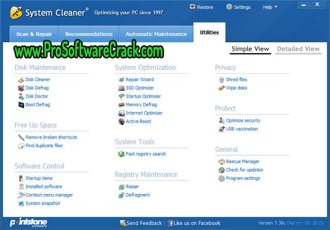 Pointstone System Cleaner 7.7.32.720 + Patch