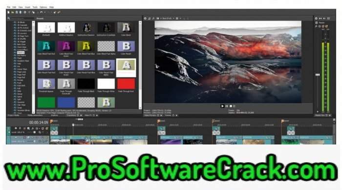 Sony Vegas Pro 15.0.0 Build 384 With patch Free Download