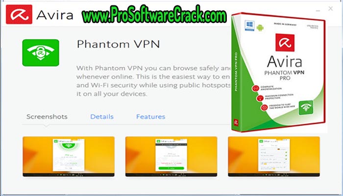 Avira Phantom VPN 2.37.1 with Key