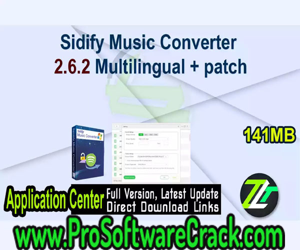 Sidify Music Converter 2.6.2 Multilingual with Key