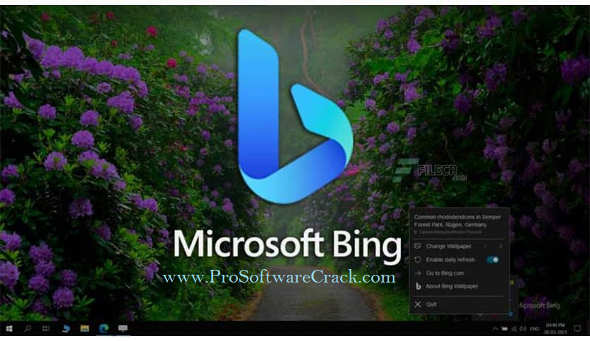 Bing Wallpaper 1.1.445.0 (www.ProSoftwareCrack.com)