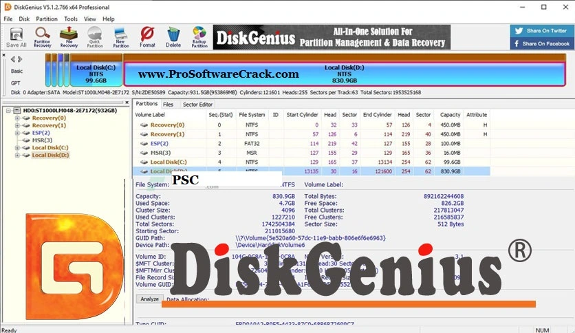 DiskGenius Professional 6.0.1.1645 Free Download